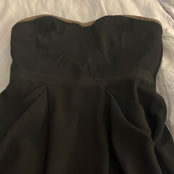 Bcbgmaxazaria Daphine dress black size 2 midi removable bra strap front pockets - Picture 4 of 16